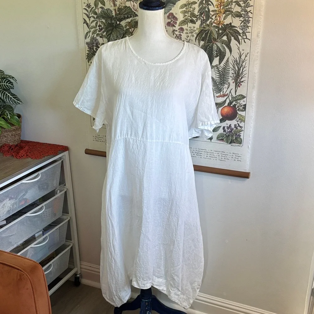 bryn Walker White Midi Dress large - Picture 2 of 10